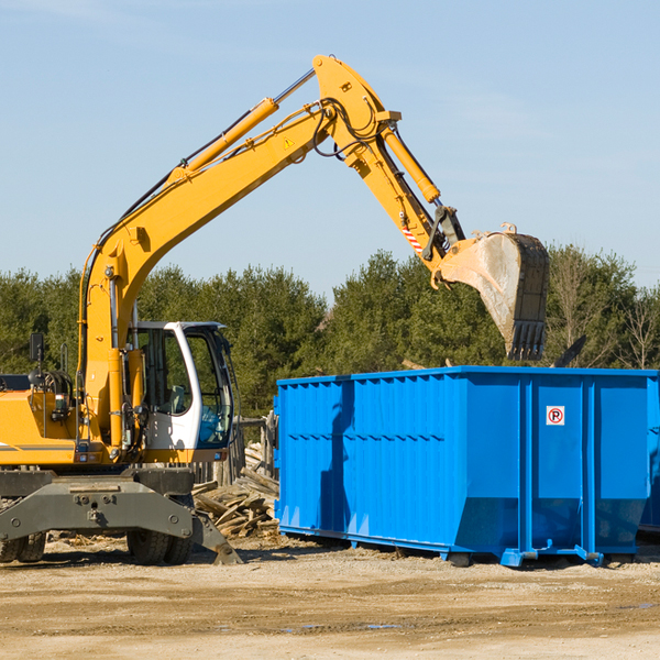 can i choose the location where the residential dumpster will be placed in Heartwell NE